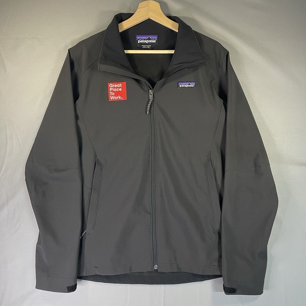 Patagonia Zip Up Waterproof Jacket Collared Mens Small/Medium Black STY83526SP20